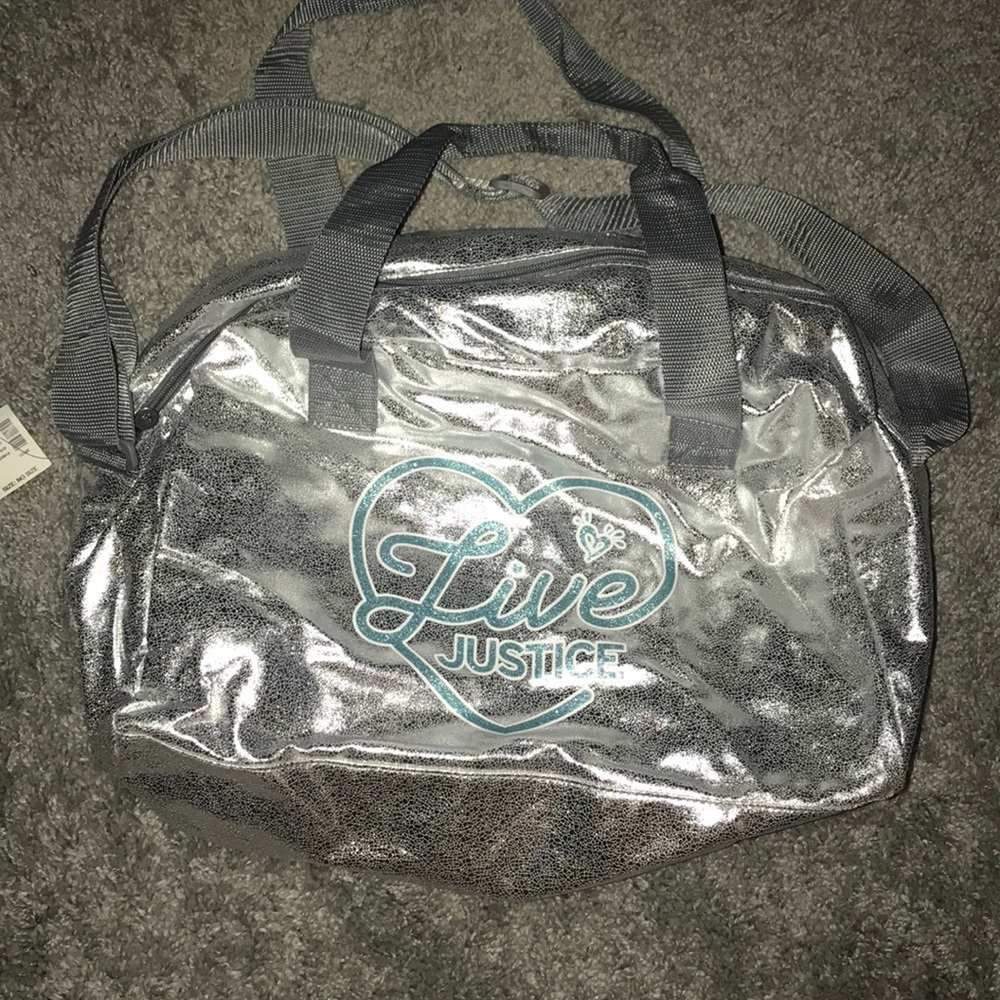 Justice girls shoulder tote/ dance /gym bag